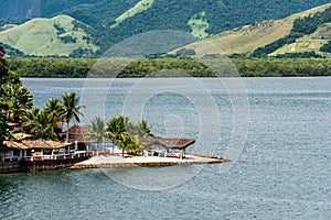 Beach houses near Paraty, Rio de Janeiro