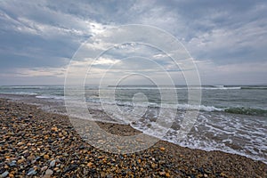 Beach of Huanchaco, Caballito de Totora photo