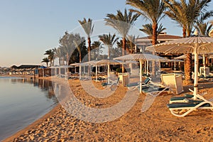 Beach in Hurghada, Egypt.