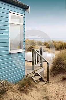 Beach Hut and Boat