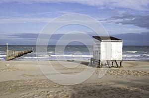 Beach hut in Calais-France