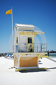 Beach hut on a Florida beach