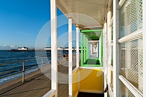 Beach Hut veranda and sothwold pier