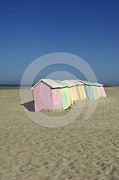 Beach huts photo