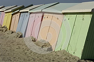 Beach huts photo