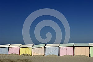 Beach huts photo