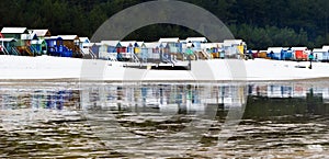 Beach huts