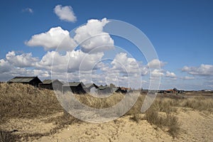 Beach Huts at Walberswick, Suffolk, England