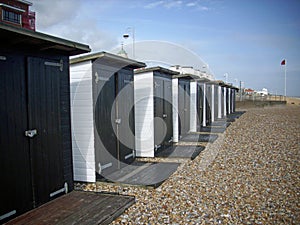 Beach huts at Bexhill on Sea