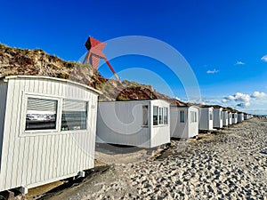 Beach huts at Blokhus