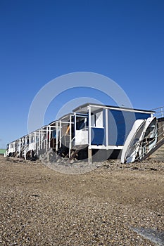 Beach Huts and Boats, Thorpe Bay, Essex, England