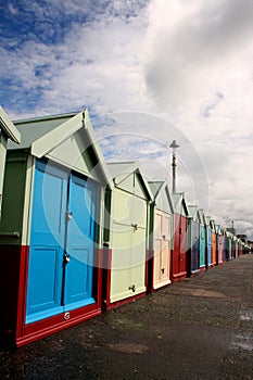 Beach huts on Brighton seafront