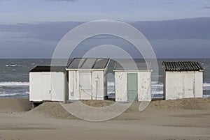 Beach huts in Calais-France