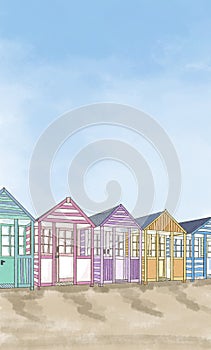 Beach huts