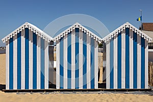 Beach huts at Chatelaillon Plage near La Rochelle - France
