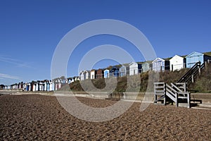 Beach Huts, Felixstowe, Suffolk, England