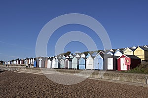 Beach Huts, Felixstowe, Suffolk, England photo