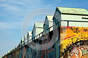 Beach huts on Hove promenade