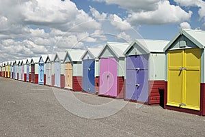 Beach huts. Hove. Sussex. England