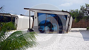 beach huts on koh rong samloem