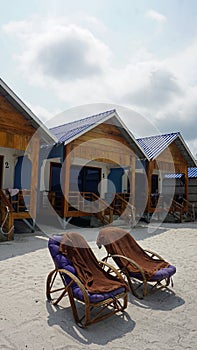 beach huts on koh rong samloem