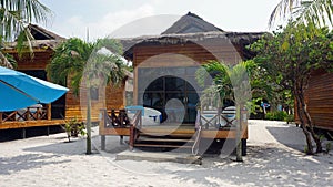 beach huts on koh rong samloem