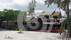 beach huts on koh rong samloem