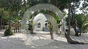 beach huts on koh rong samloem