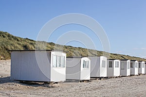 Beach huts in Lokken