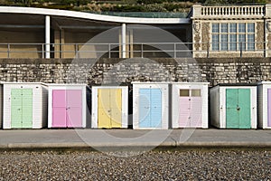 Beach Huts at Lyme Regis, Dorset, UK