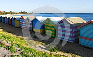 Brighton beach huts Melbourne Australia