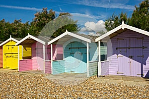 Beach Huts at Rustington, England