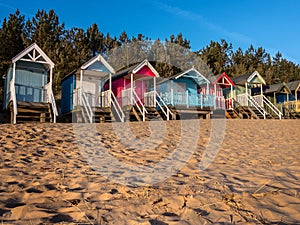 Beach Huts at Sunrise