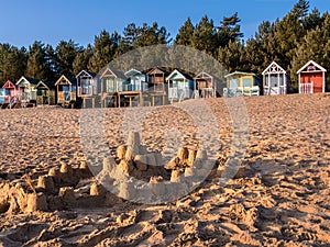 Beach Huts at Sunrise