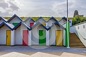 Beach huts in Swanage