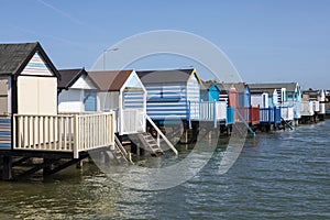 Beach Huts at Thorpe Bay in Essex