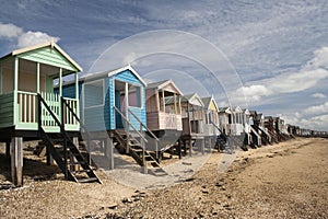 Beach Huts, Thorpe Bay, Essex, England