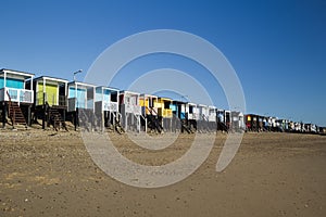 Beach Huts at Thorpe Bay, Essex, England