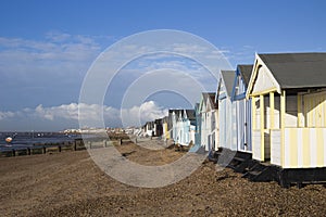 Beach Huts at Thorpe Bay, Essex, England