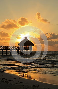 The Beach and Huts at Vidanta Riviera Maya