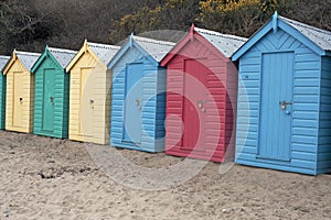 Beach huts, Wales photo