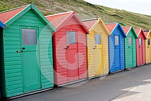 Beach huts at Whitby