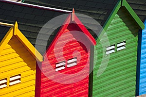 Beach huts in Whitby