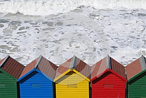 Beach huts in Whitby