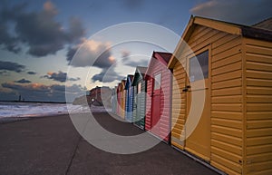 Beach Huts in Whitby [North Yorkshire, UK] photo