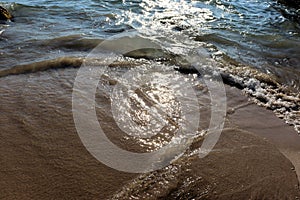 Beach idyll, sand and stones