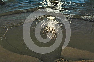 Beach idyll, sand and stones