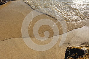 Beach idyll, sand and stones