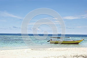 Beach inside of the island