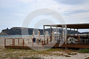 Beach on the Island of Sardinia in the Mediterranean Sea